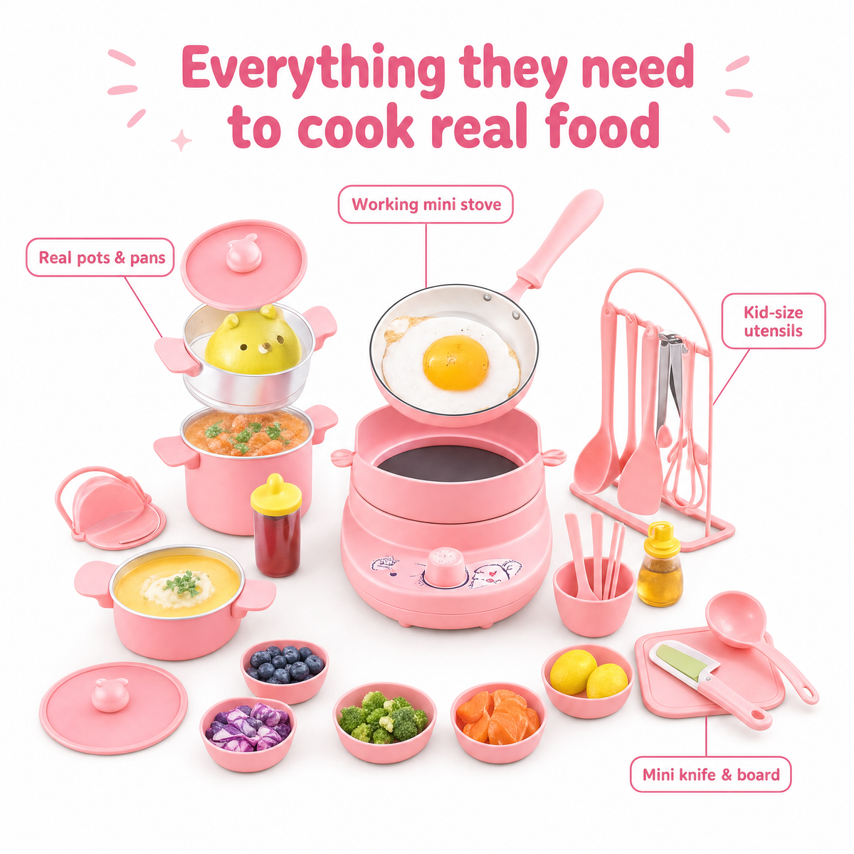 Helora™ Real Mini Cooking Set